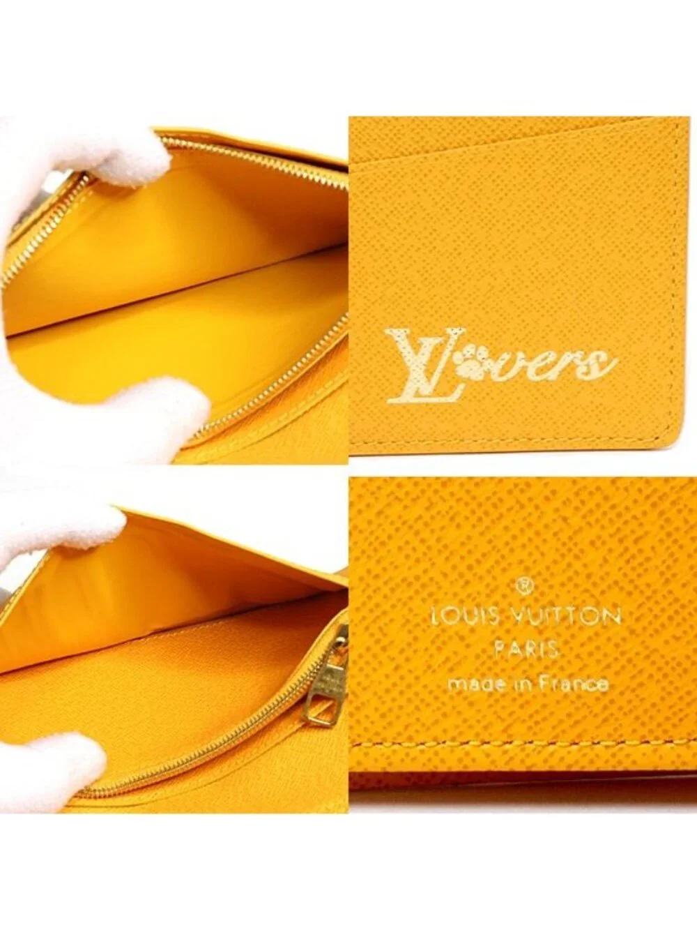 Louis Vuitton Portefeuille Brazza NM Wallet Monogram Heritage Canvas Yellow